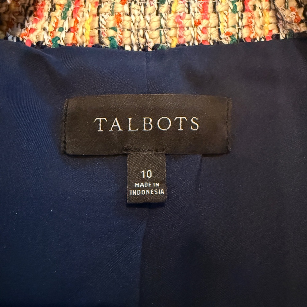 Talbots Colorful Tweed Jacket - Picture 3 of 3